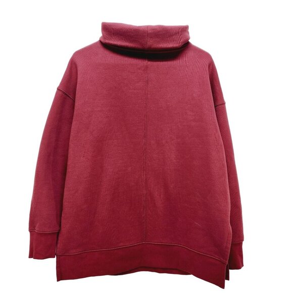 ATHLETA Maple Red turtle  Neck Sweatshirt Warm Pullover Size M - Picture 2 of 11